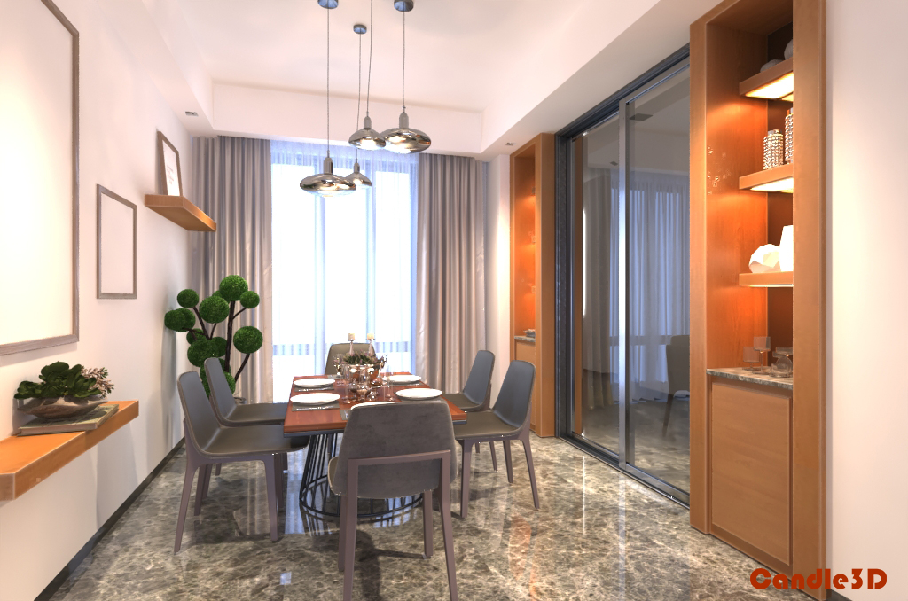 interior rendering with vray & 3ds max | candle3d.com