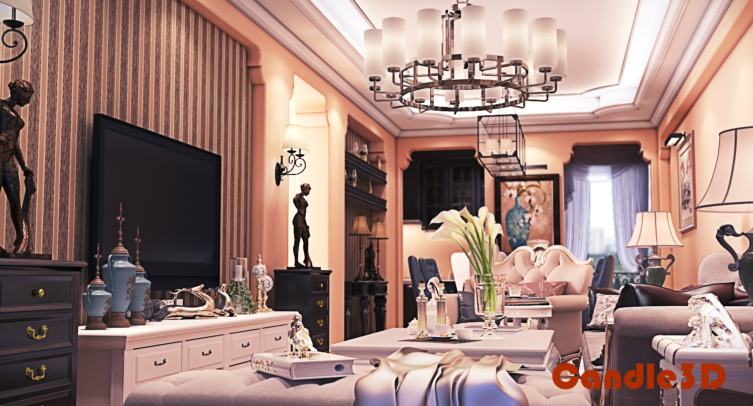 interior rendering with vray & 3ds max | candle3d.com